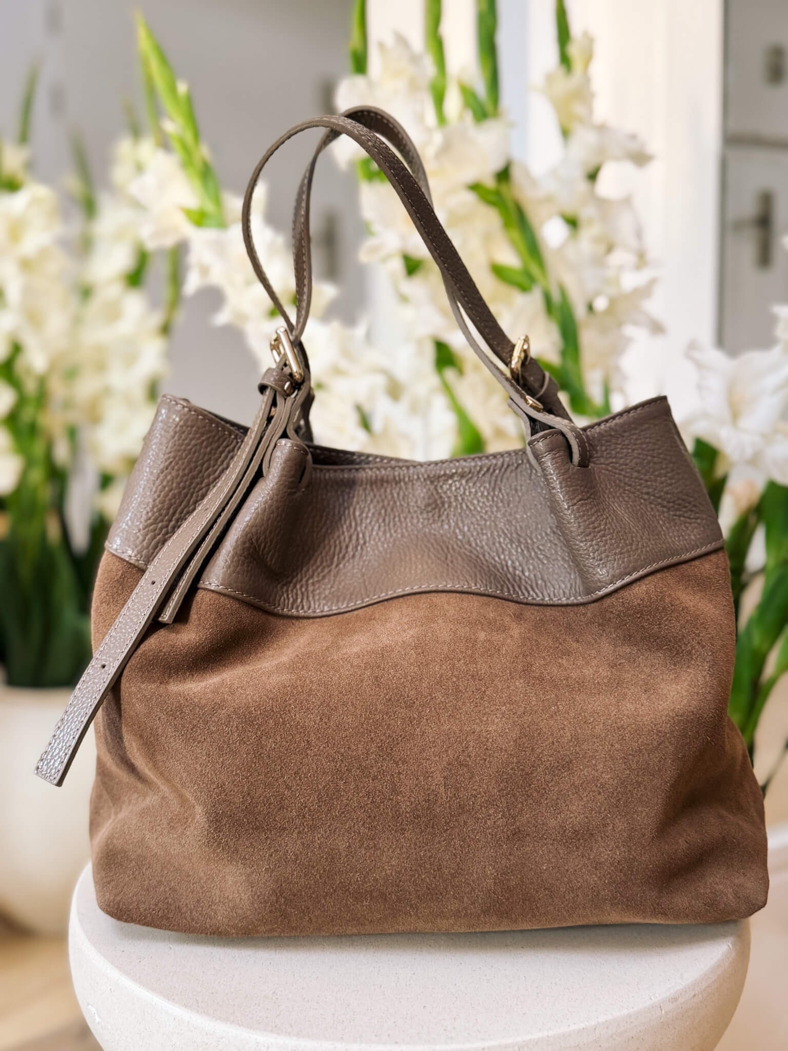 Torebka Chic Camel Skóra 