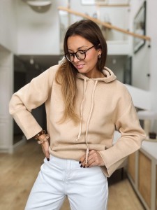 Bluza Kaptur Cami Beige