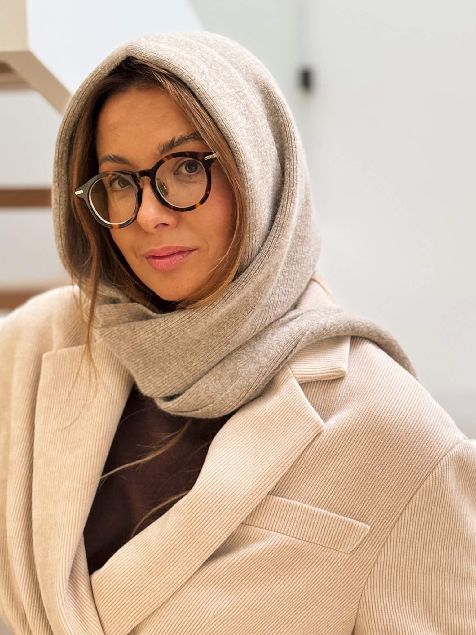 Kaptur&Szal Beige