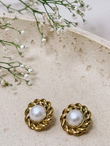 Kolczyki Sunny Pearl&Gold
