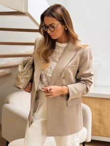 Marynarka Cherry Beige Wiskoza
