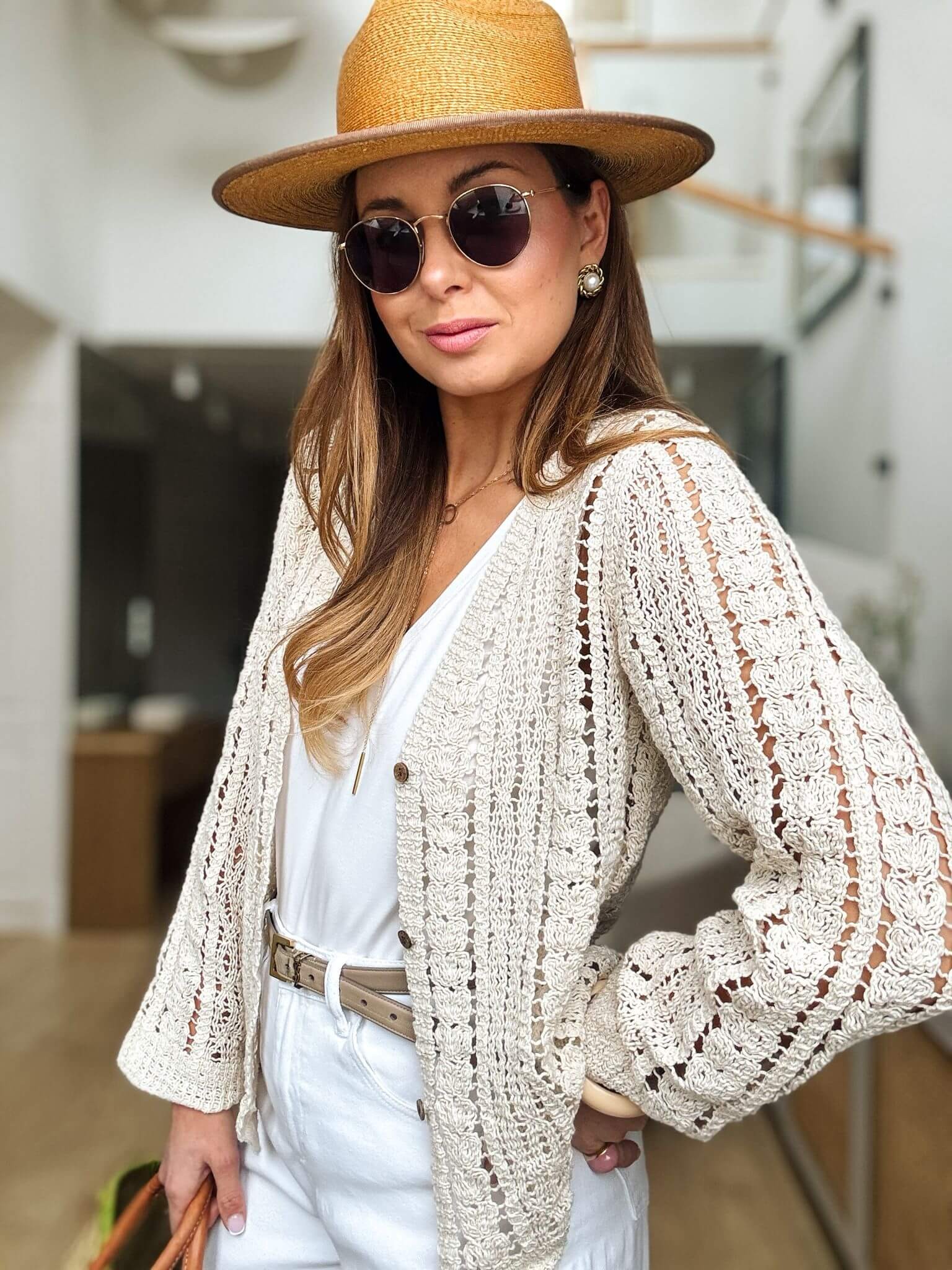 Kardigan Boho Anne Cream