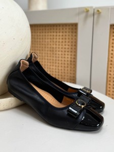 Baleriny Lucci Skóra Black