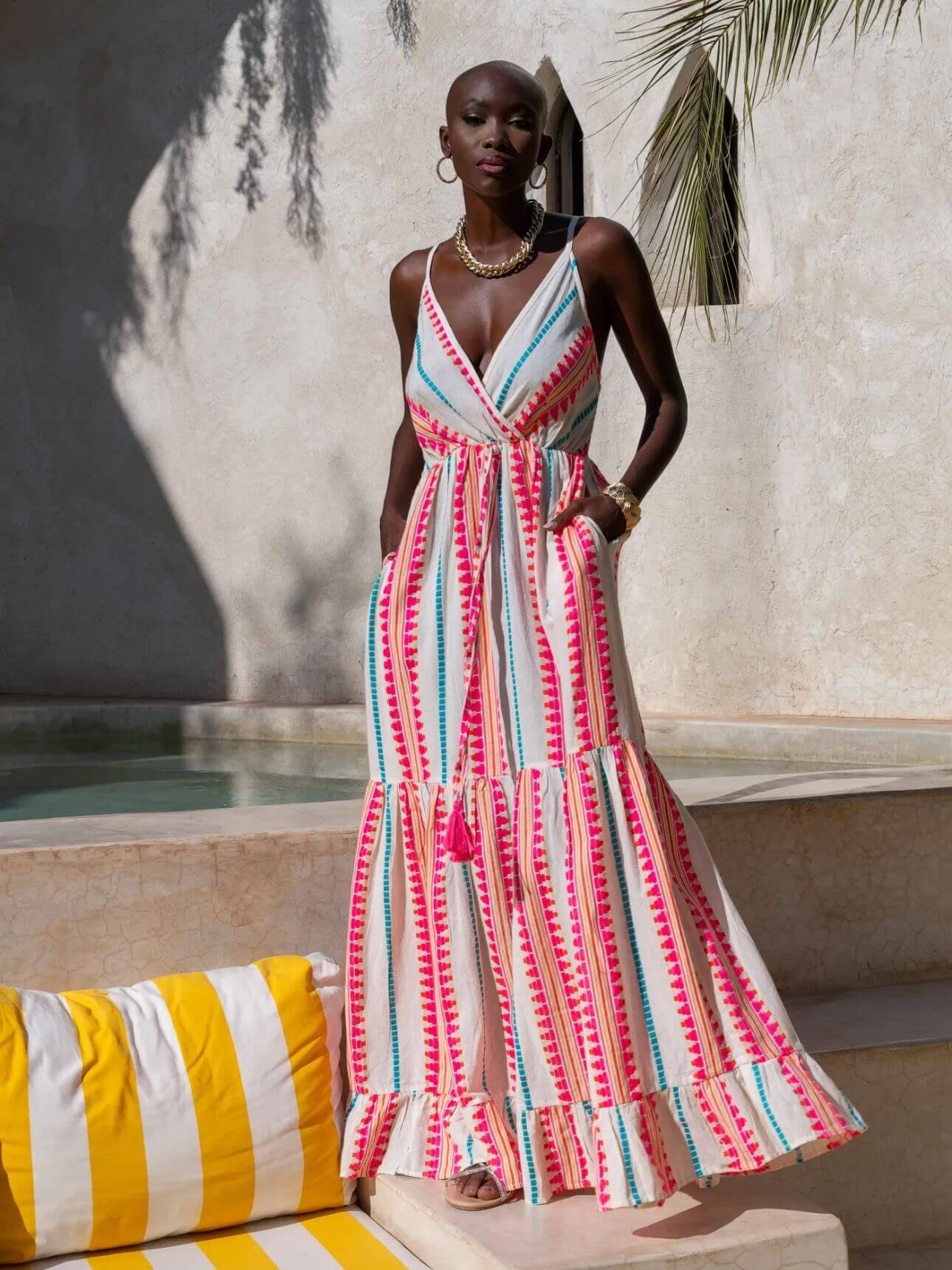 Sukienka Summer Beige&Pink 