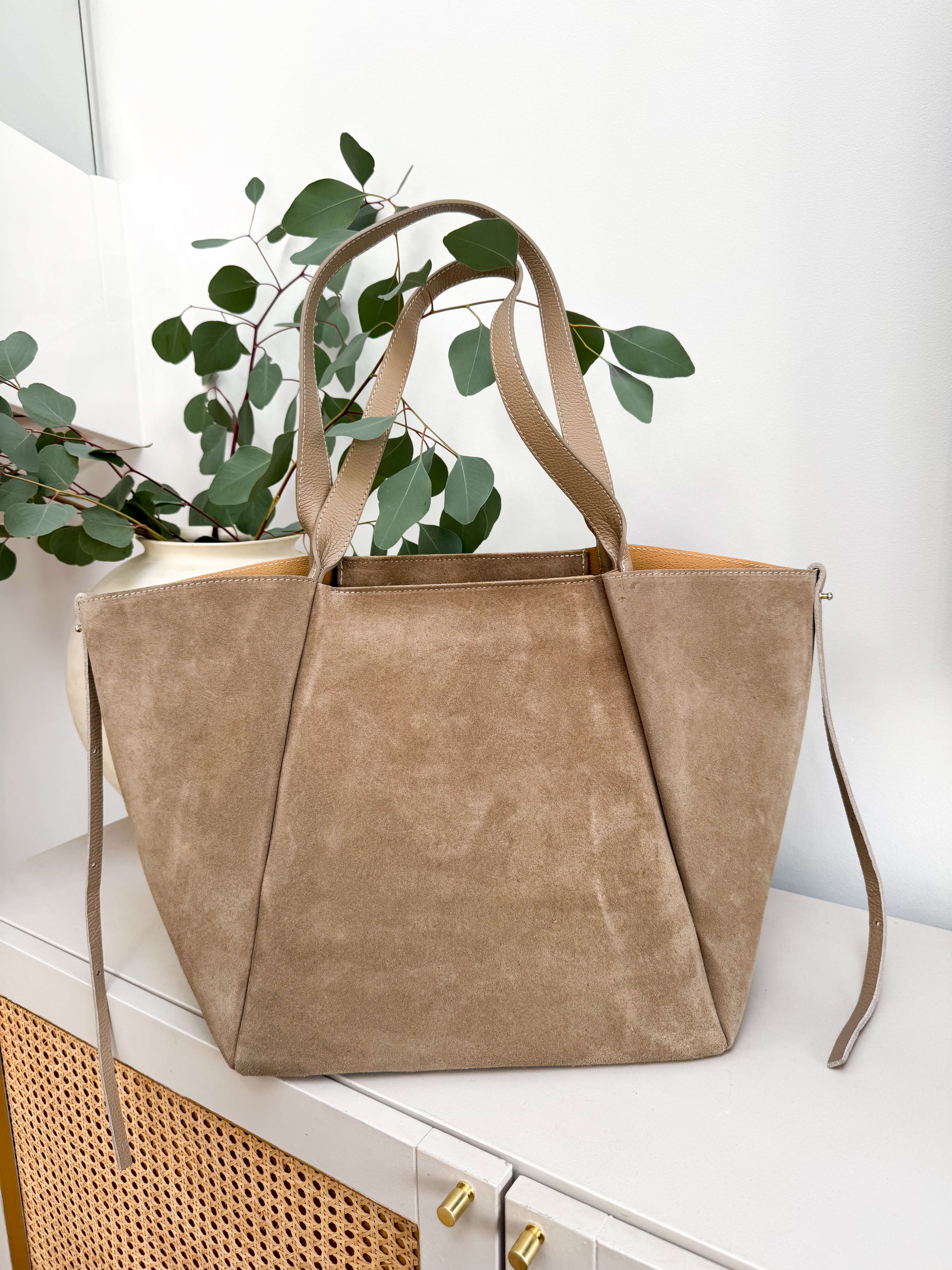 Torebka Moss Skóra Taupe