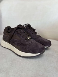 Sneakersy Medi Skóra Brown 