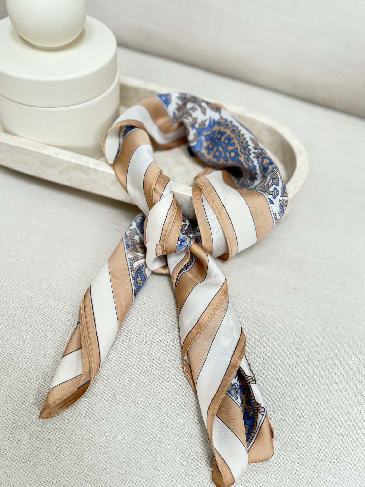 Apaszka Blue&Beige 