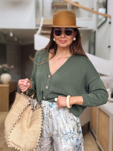 Sweter Kardigan Grace Khaki