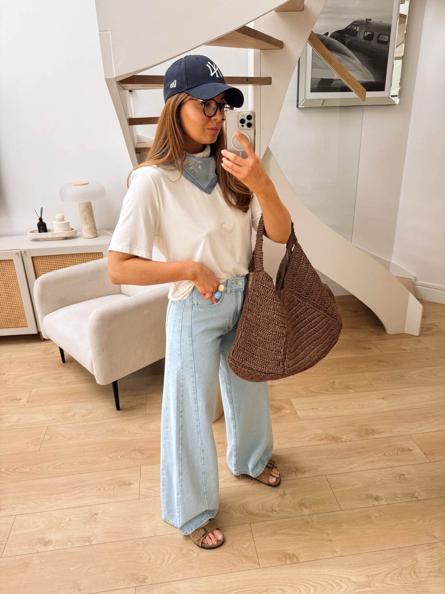 Spodnie Wide Leg Blue