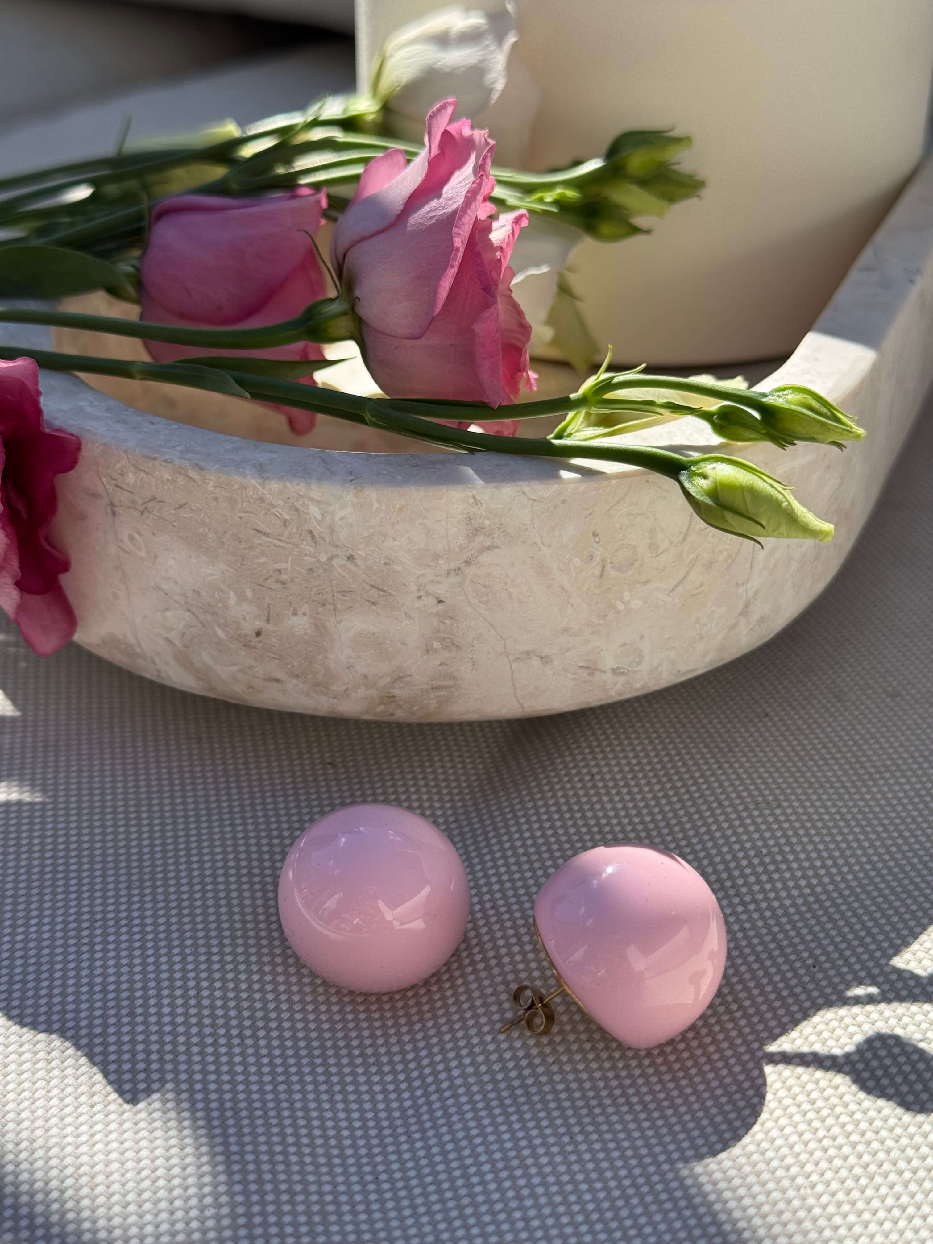 Kolczyki Bubble Pink