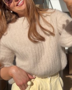 Sweter Mona Moher Beige