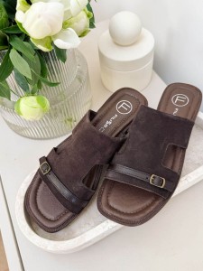 Klapki Brown Leather