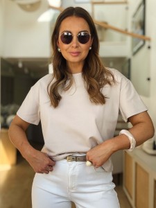 T-shirt Boxy Light Beige