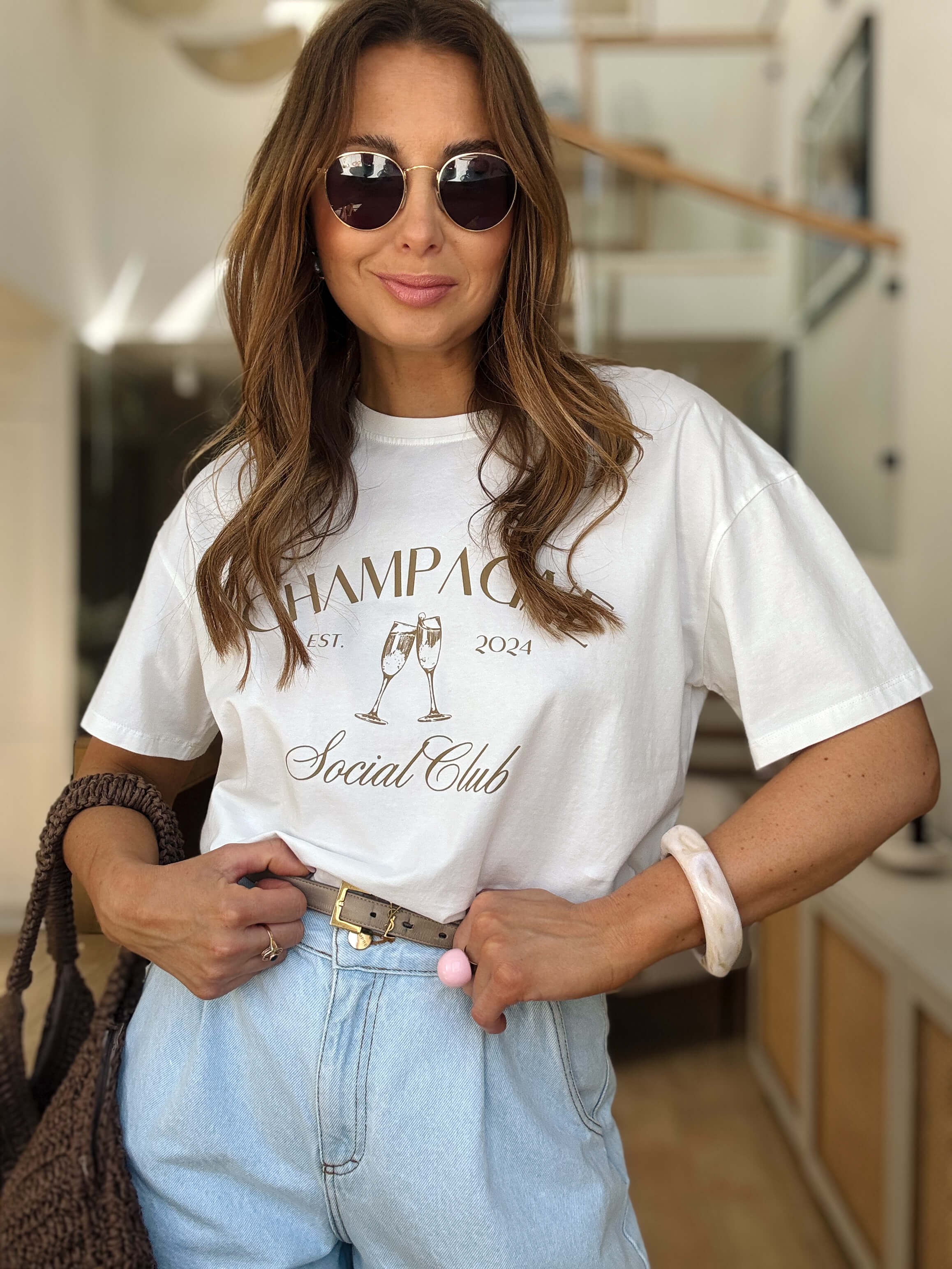 T-shirt Champagne White 