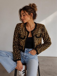 Marynarka Paris Gold&Black  