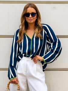 Koszula Kos Navy&White