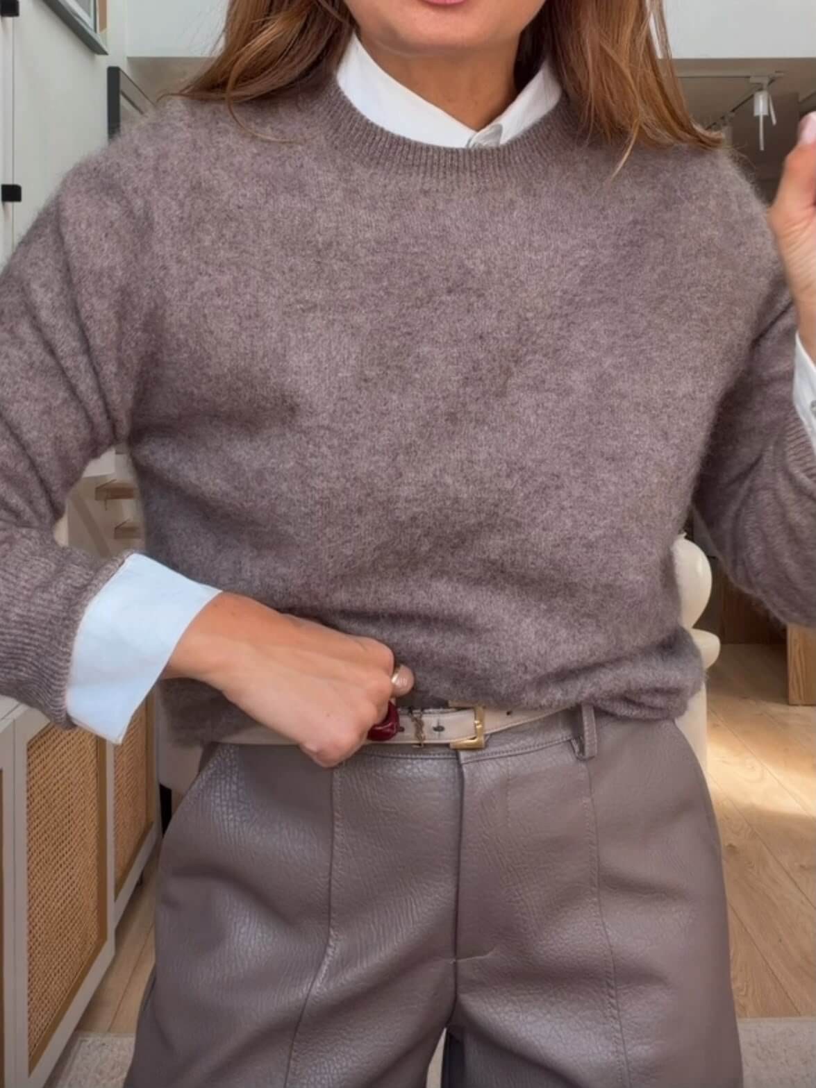 Sweter Selim Wool&Kaszmir Taupe
