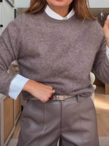 Sweter Selim Wool&Kaszmir Taupe