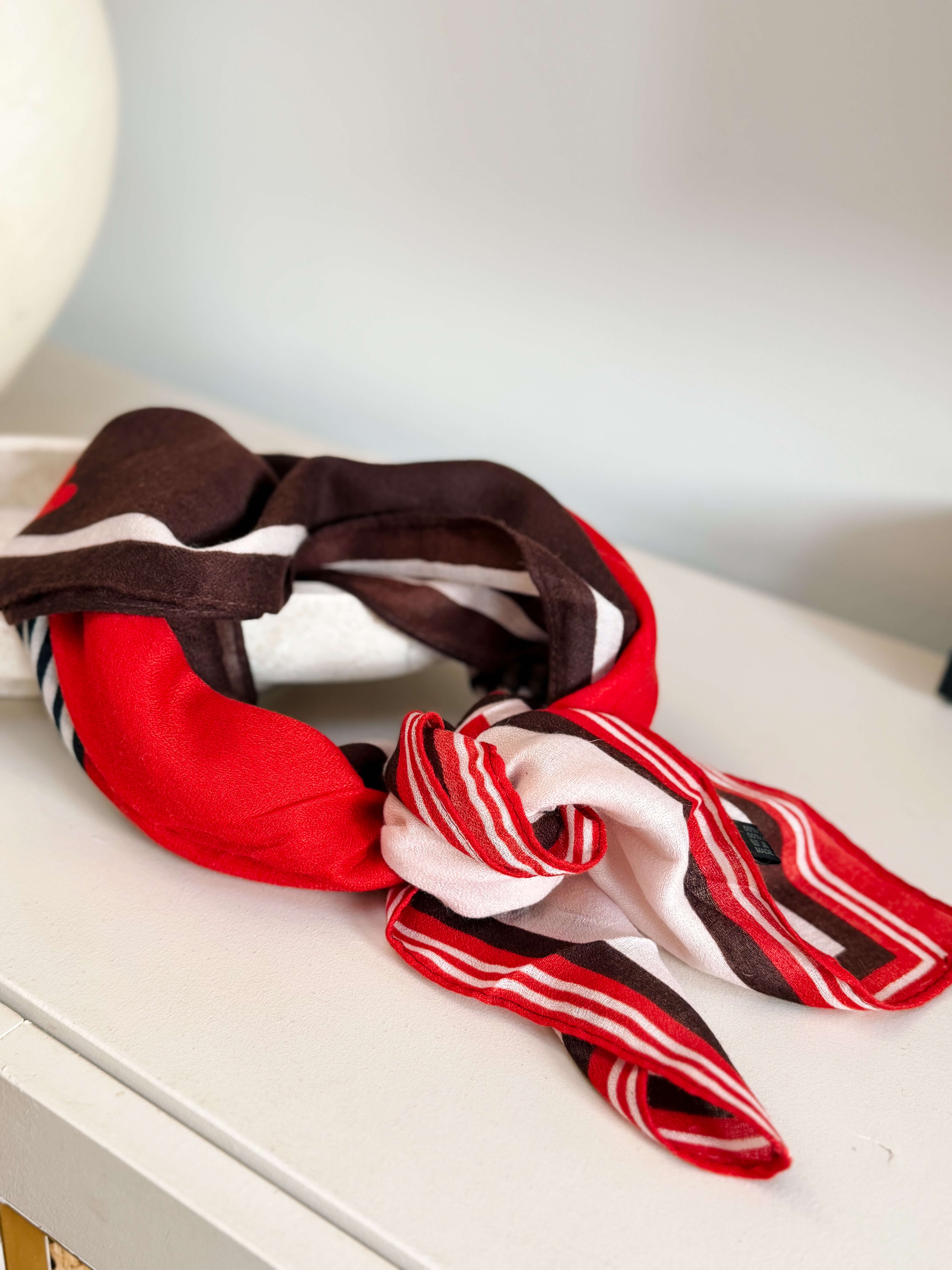 Szal Red&Brown 