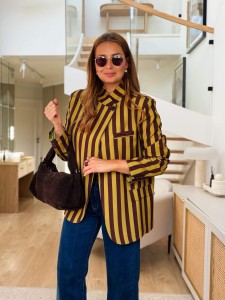 Marynarka Modern Lime&Brown