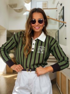 Sweter Polo Khaki&Brown 