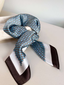 Apaszka Monet Blue&Brown