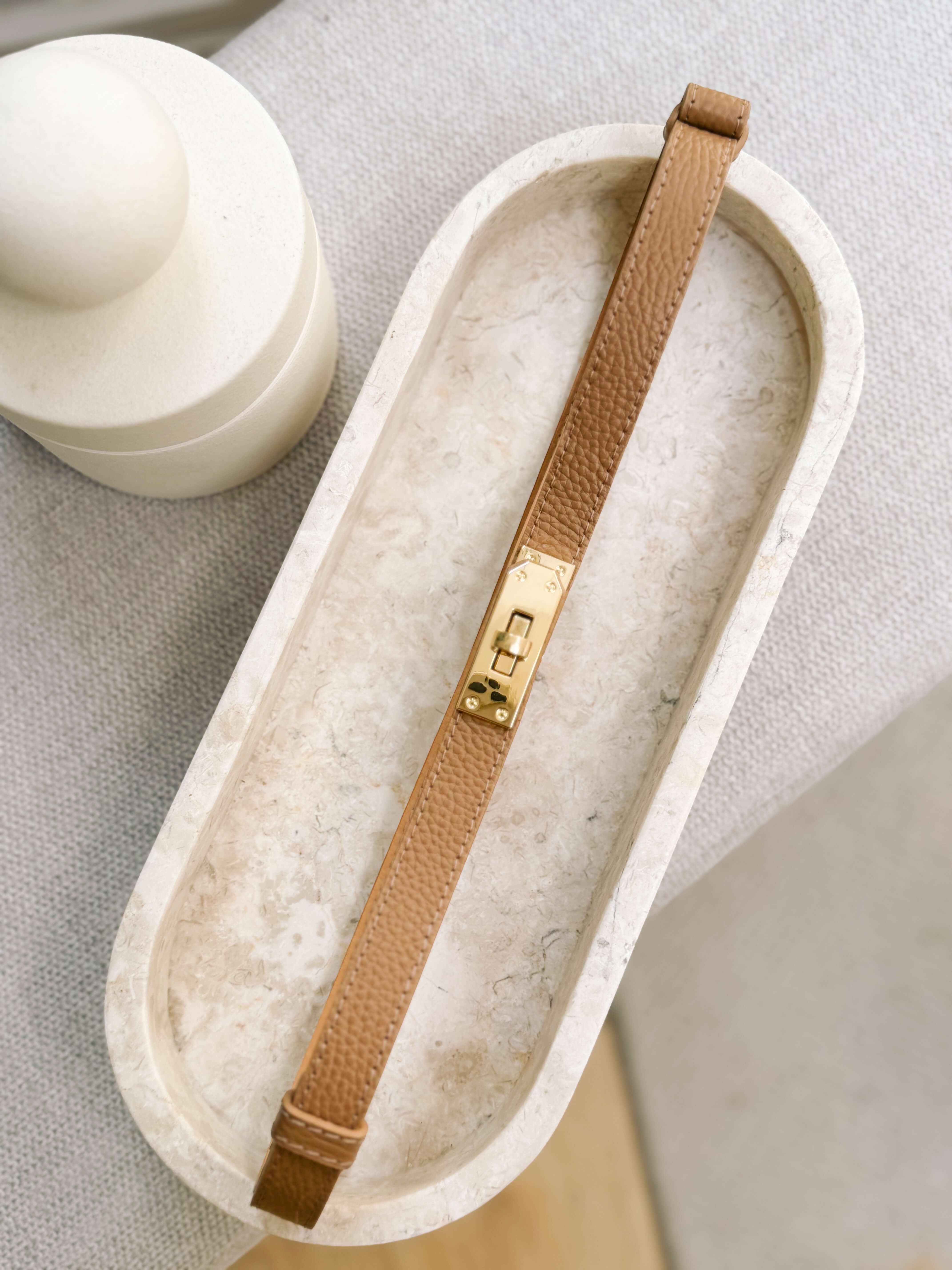 Pasek Skóra Beige