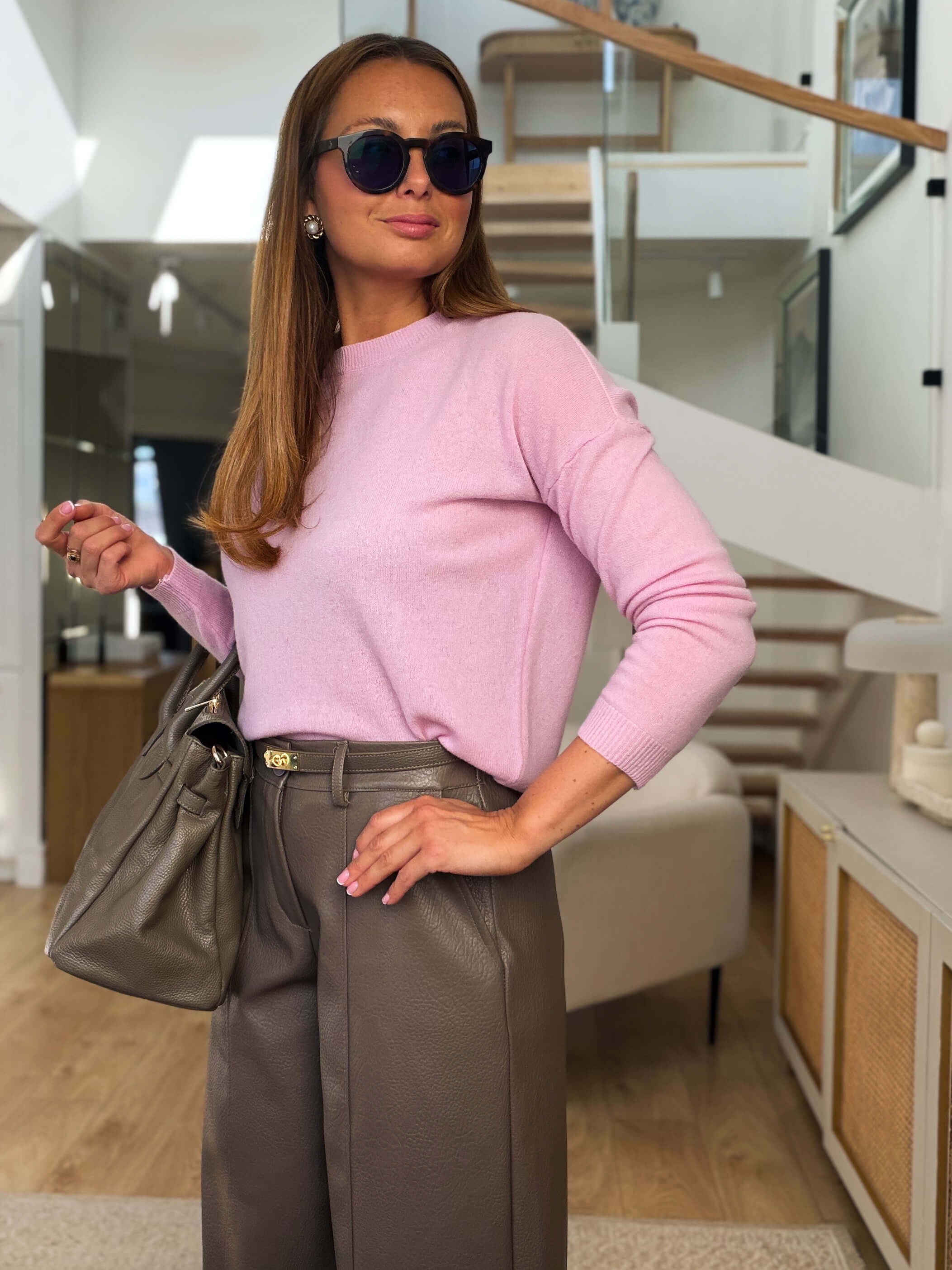 Sweter Sins 100% Wełna Merino Pink