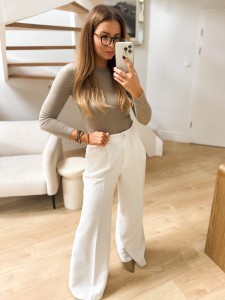 Bluzka Wiskoza&Kaszmir Taupe 