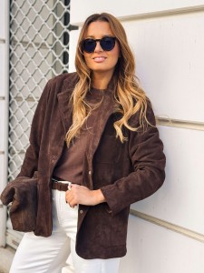 Marynarka Venezia Brown Leather   