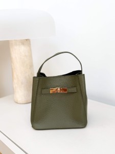 Torebka Aston Khaki Skóra  