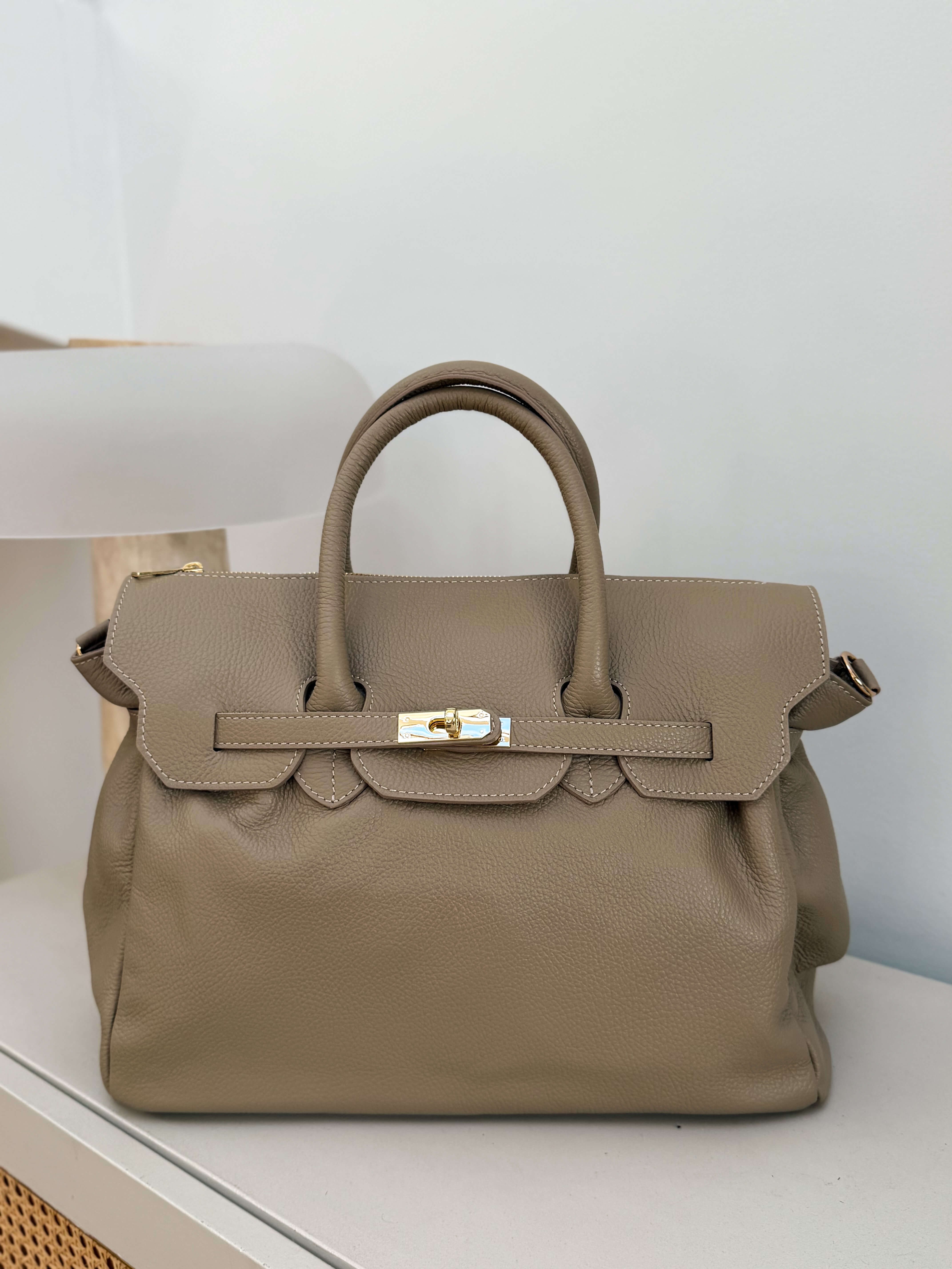 Torebka Boston Beige Skóra   