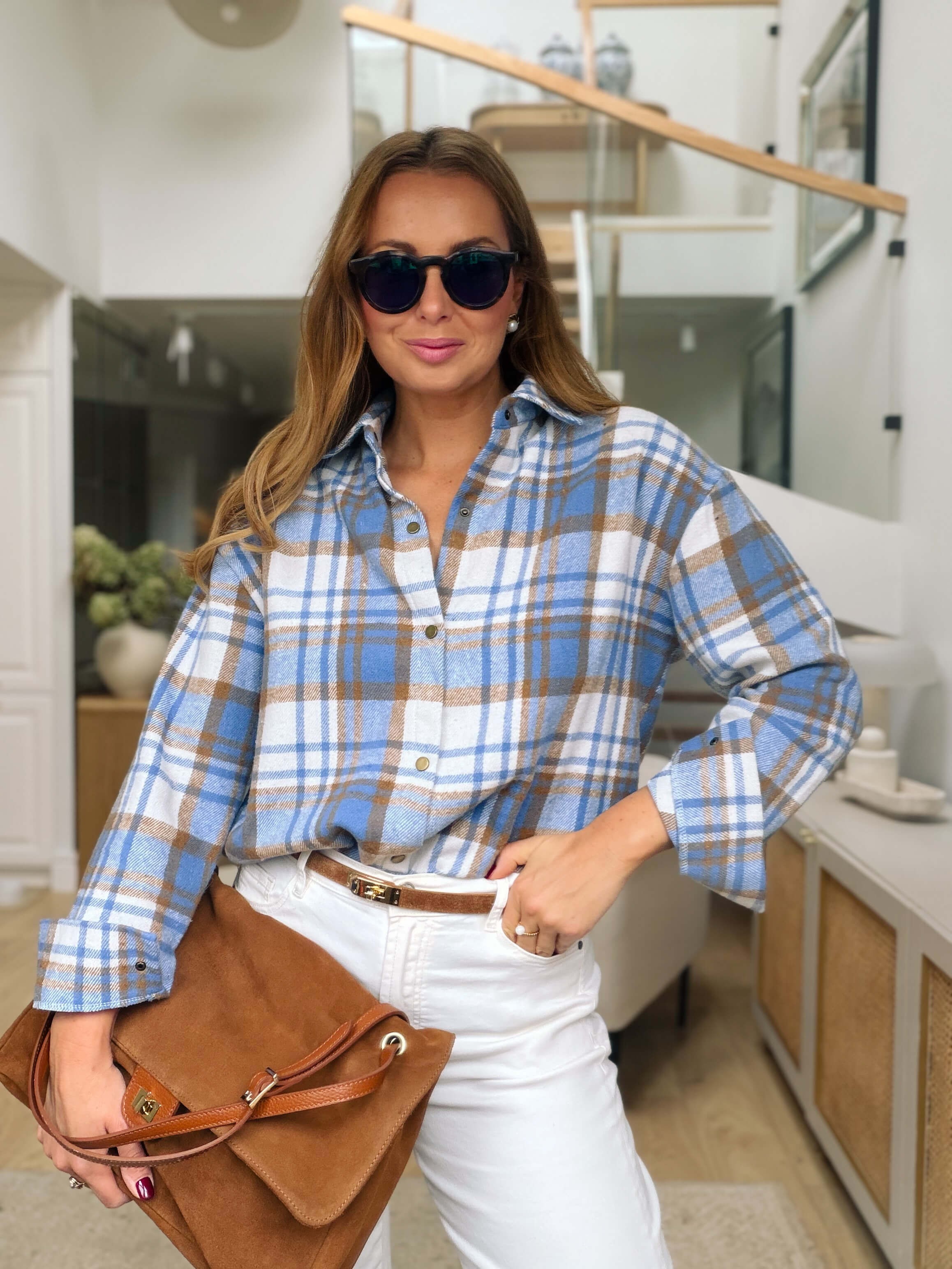 Koszula Krata Flannel Blue 