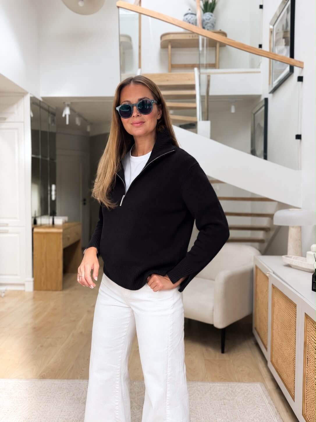 Sweter Sori Wełna 100% Black