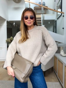 Sweter Hannah Beige 100% merino