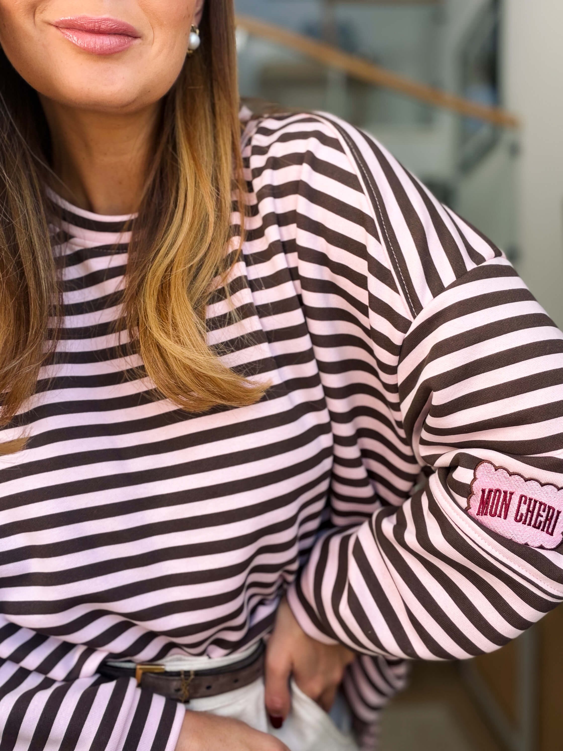 Bluza Mon Cheri Brown&Pink  